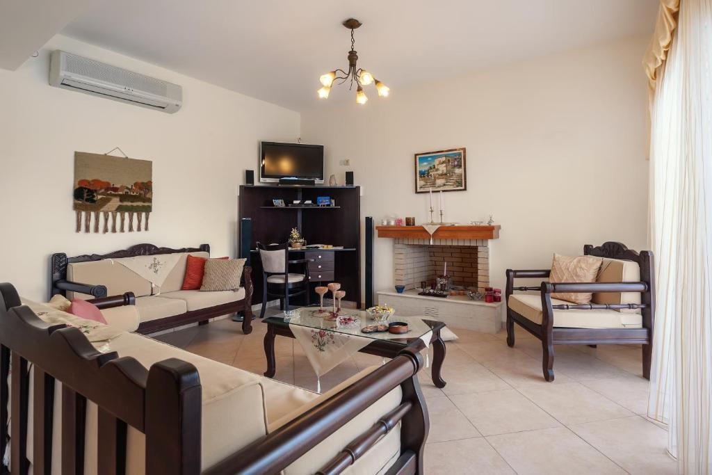 Triopetra Luxury Villas Fournou Lago Oda fotoğraf